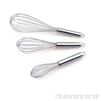 Honbay Set of 3 Kitchen Stainless Steel Whisks 8"+10"+12" for Beating Eggs Stir Butter Salad mix Flour and Blending Whisking - B06Y63RSZL